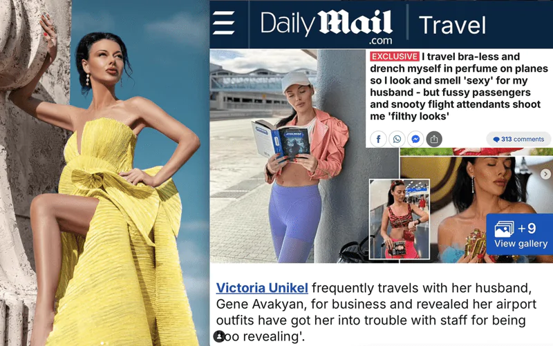 Victoria Unickel prefers not to wear a bra.